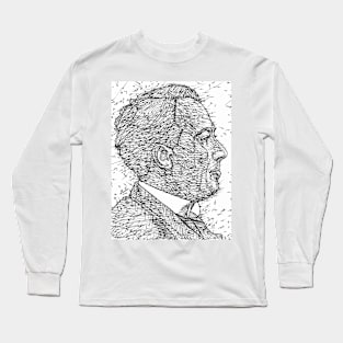 ANTONIO MACHADO ink portrait Long Sleeve T-Shirt